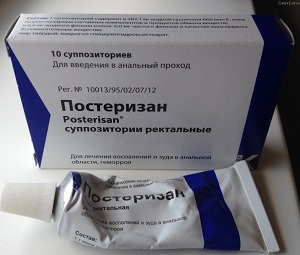 Posterizan ointment from hemorrhoids