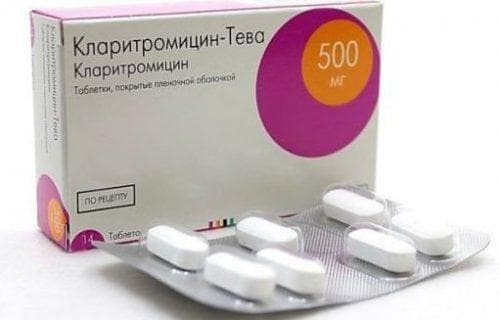 Klaritromycínové tablety