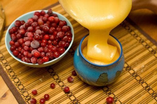 lingonberry juice with honey