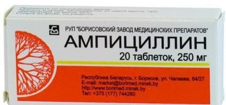 Ampicillin in the treatment of purulent sore throat