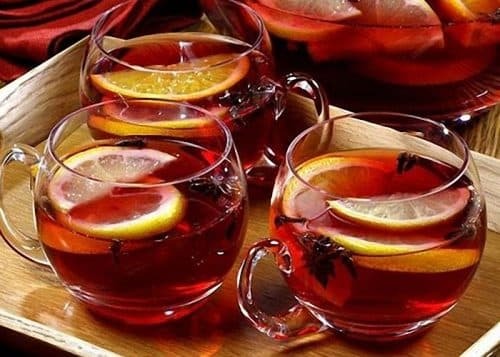 čaj s đumbirom, šljive, vino od prehlade