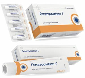 Ointment and suppositories for hemorrhoids Hepatrombin g: reviews, instructions and price of the drug