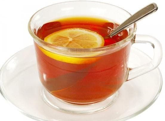 tea with lemon from sore throat