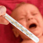 how much the temperature keeps at a tonsillitis at children