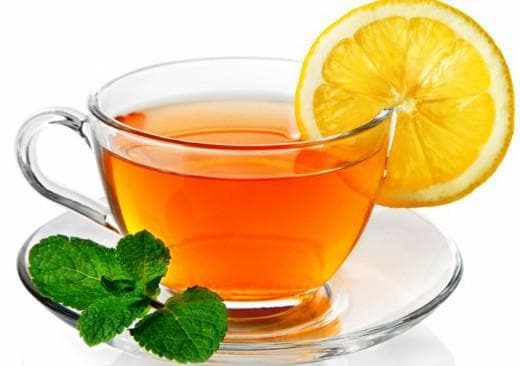 tea with lemon in case of angina in an adult