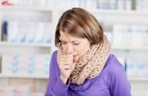 persistent dry cough and sore throat