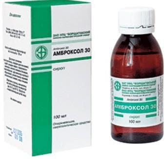 At what cough do you take ambroxol?