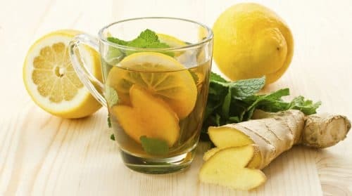 tea with ginger and citrus