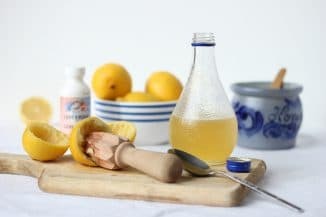 lemon juice from cough