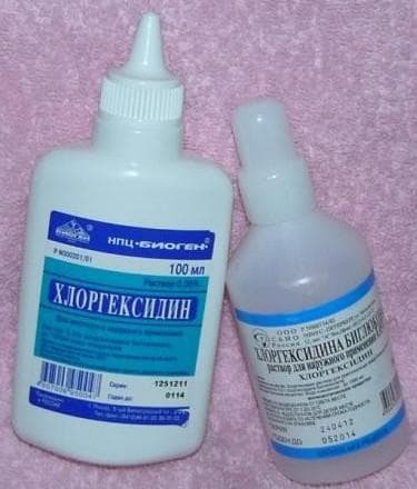chlorhexidine from sore throat
