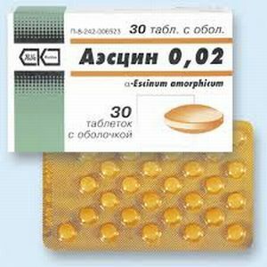 Comprimidos de Aescin