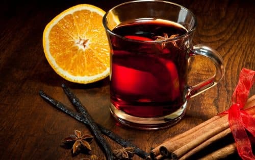 mulled wine with cold