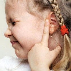 earache in the child