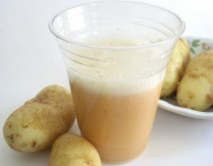 raw potato juice