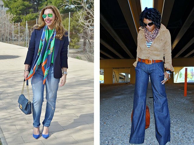 Trendiga kvinnors jeans 2016 foton