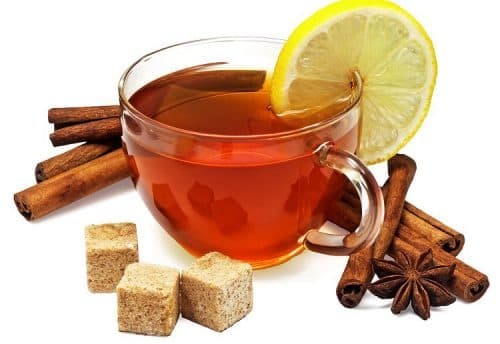 tea with ginger, cardamom for colds