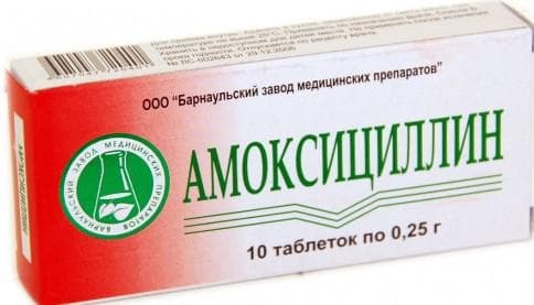 Amoxicillin antibiotics for children from sore throats