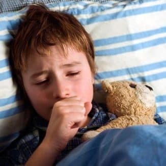 inhalation with wet cough in children