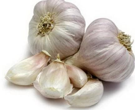 Garlic for wiping feet