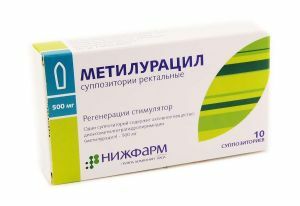 metyluracil suppositorier