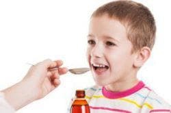 children take syrup