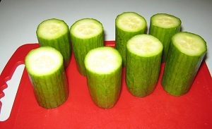 candles from cucumber