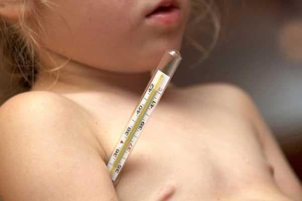 a rise in body temperature with genyantritis