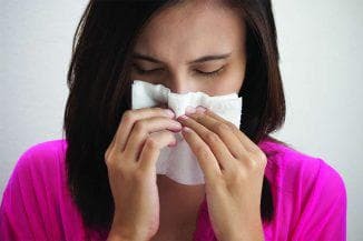 edema alérgico de la nariz