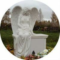 People's signs of funeral and behavior in the cemetery