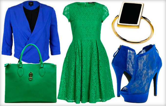 Which shoes are suitable for the emerald dress? 