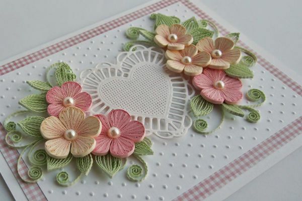 Bloemen in Quilling-techniek