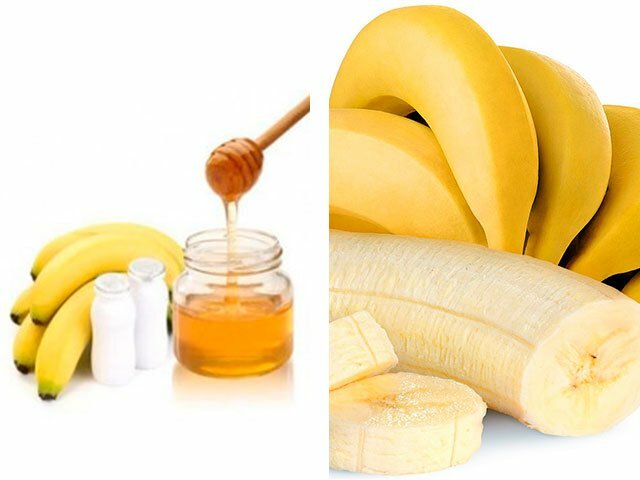 Máscaras para uma face de banana na casa