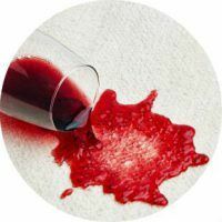 How to get a stain out of red wine