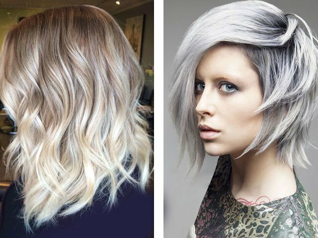 Modieuze blond haar van de haarkleur