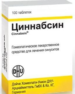 Cinnabsin for cold and discharge from the nose