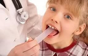 sore throat in a child