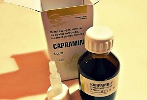 Capremin - líquido hemostático para parar o sangramento capilar