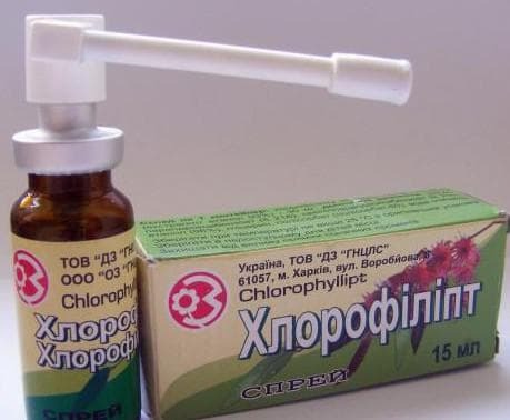chlorophyllipt spray avec angine