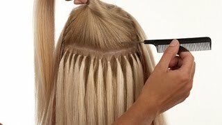 Italiaanse technologie van hair extensions