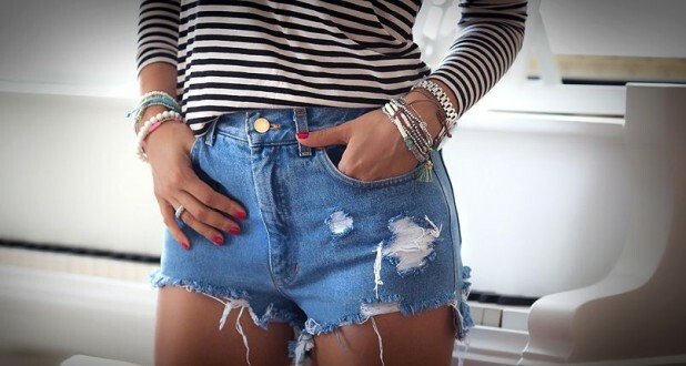 15 modieuze afbeeldingen met denim shorts voor 2016