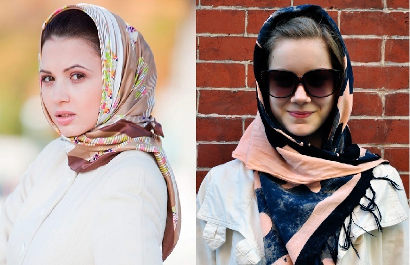 Как одевать платок на голову