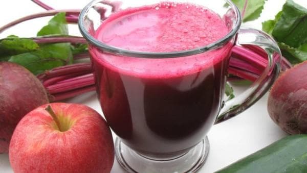 beet juice from the cold