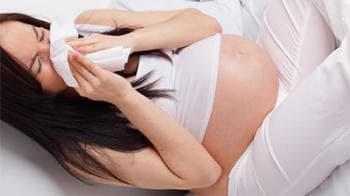 legt eine Nase ohne Rhinitis Toxikose bei Schwangeren