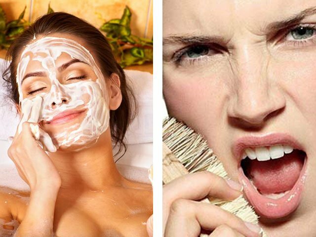 Descarte a máscara facial antes de limpar