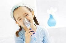 inhalation with soda for children in the nebulizer