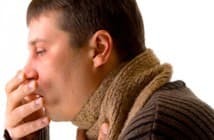 an adult has a dry cough with a cold without fever