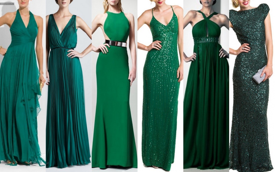 Emerald jurk: combinatie, foto. Waar te kopen en met wat te smaragd jurken te dragen?