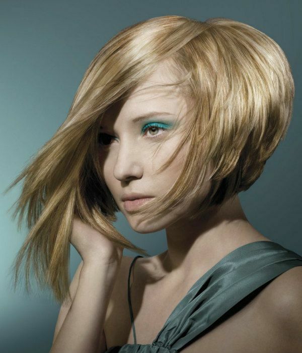 Fashionable asymmetrical haircuts for short, medium and long hair