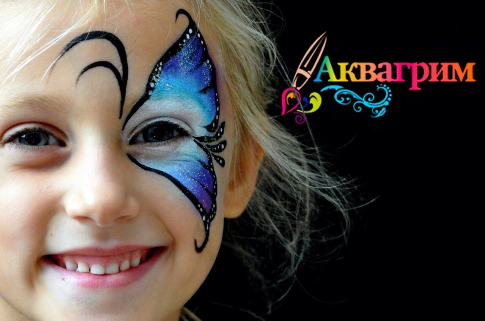 Aquagrim - butterfly on the face, cheek, hand step by step: instruction, photo. How to paint a butterfly's face with a baby: options, photo