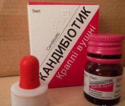 kandibiotic for the instillation of the nose